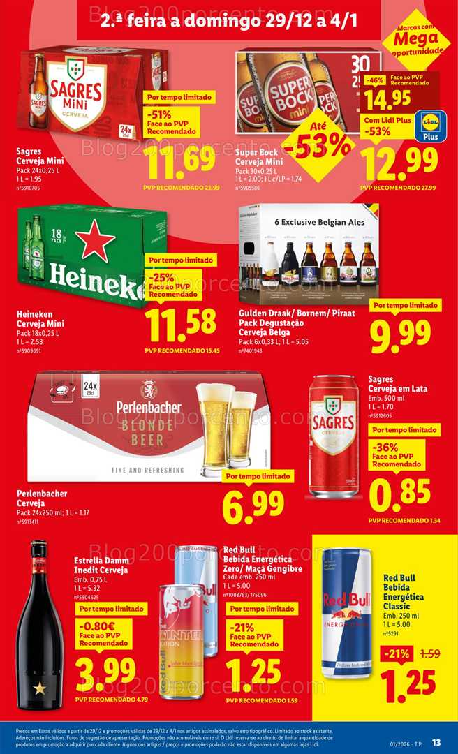 Antevisão Folheto LIDL Promoções 29 dezembro a 4 janeiro