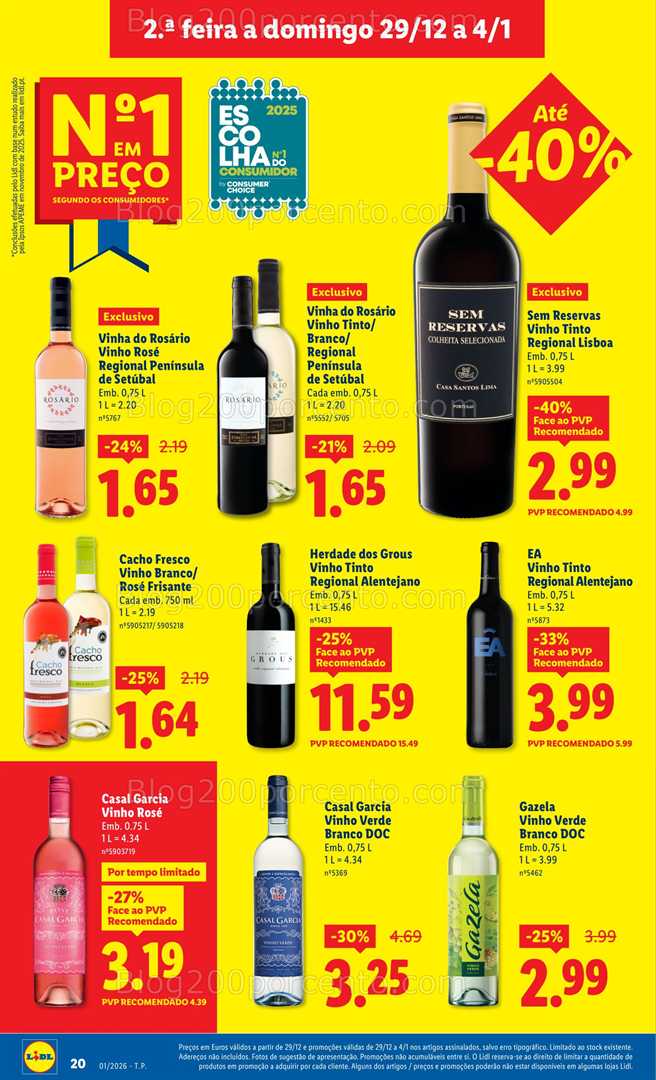 Antevisão Folheto LIDL Promoções 29 dezembro a 4 janeiro