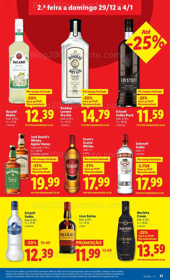 Antevisão Folheto LIDL Promoções 29 dezembro a 4 janeiro