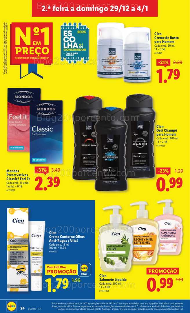 Antevisão Folheto LIDL Promoções 29 dezembro a 4 janeiro