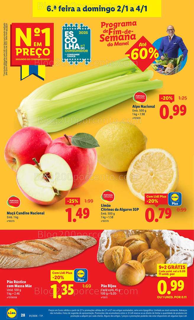 Antevisão Folheto LIDL Promoções 29 dezembro a 4 janeiro