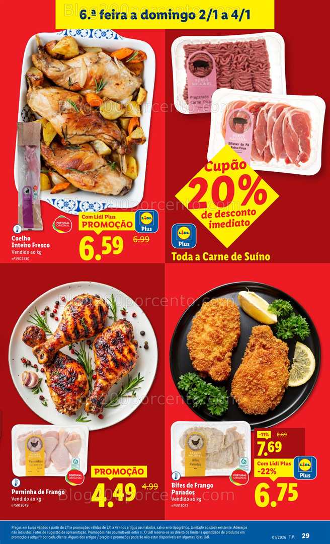 Antevisão Folheto LIDL Promoções 29 dezembro a 4 janeiro