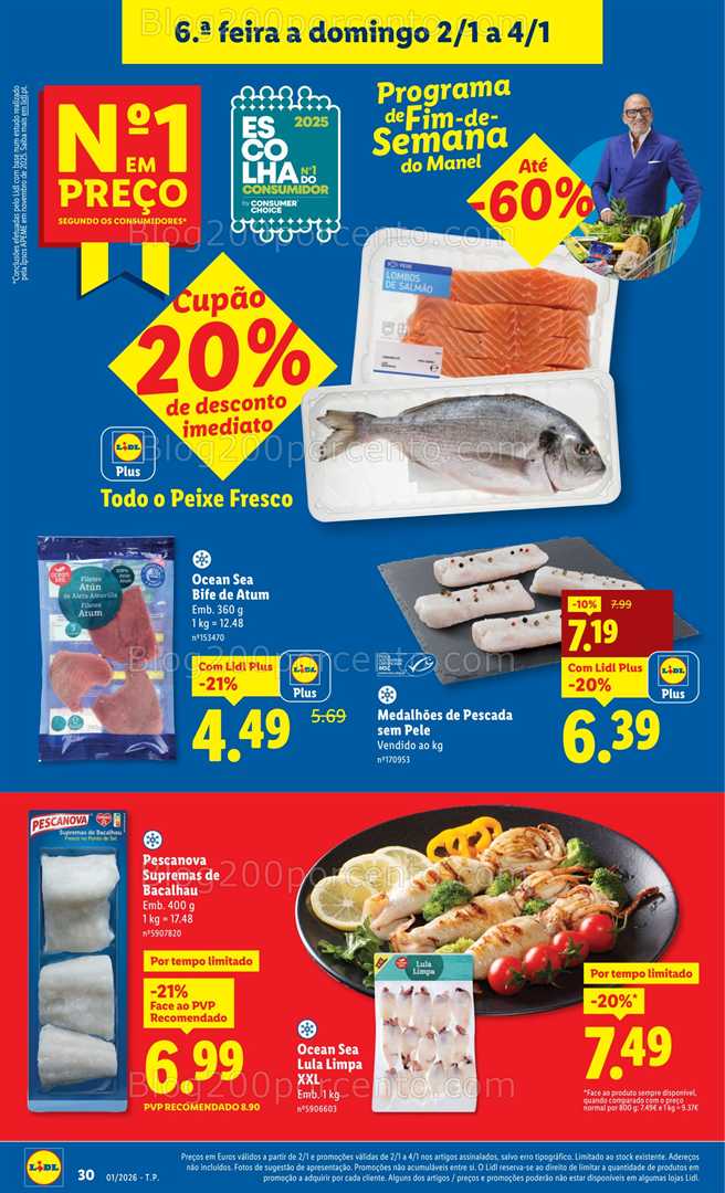 Antevisão Folheto LIDL Promoções 29 dezembro a 4 janeiro