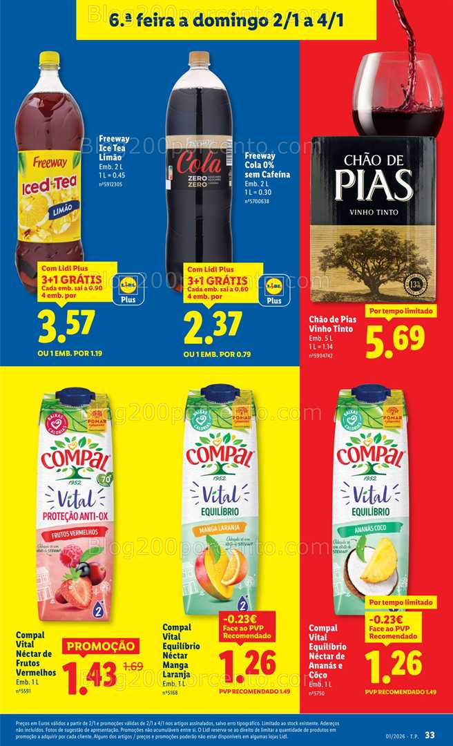 Antevisão Folheto LIDL Promoções 29 dezembro a 4 janeiro
