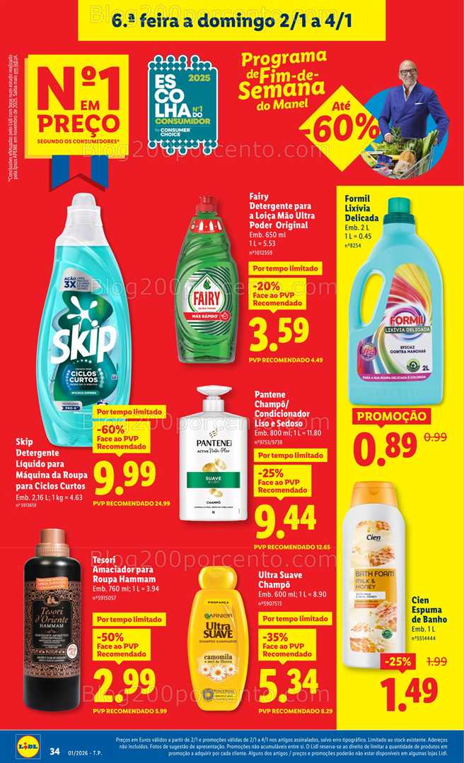 Antevisão Folheto LIDL Promoções 29 dezembro a 4 janeiro