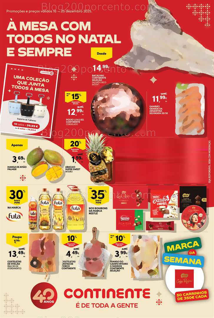 Antevisão Folheto CONTINENTE Promoções de 16 a 25 dezembro - Edição Digital