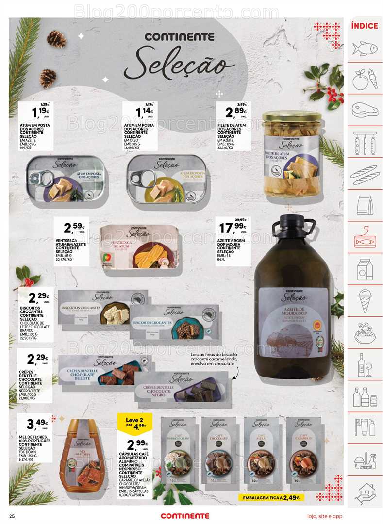 Antevisão Folheto CONTINENTE Promoções de 16 a 25 dezembro - Edição Digital