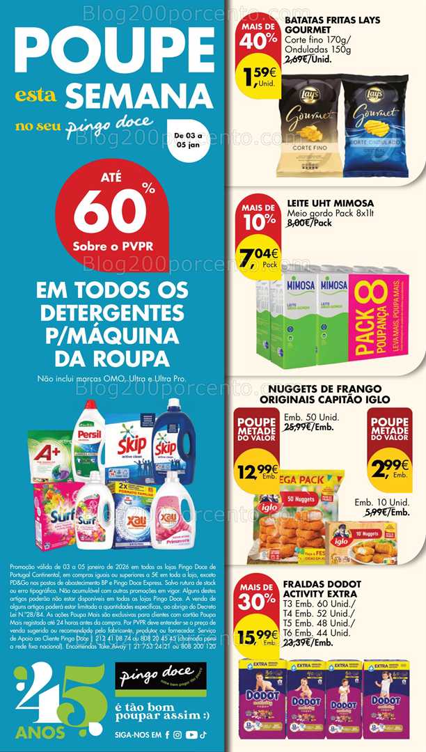 Antevisão Folheto PINGO DOCE Promoções de 3 a 5 janeiro