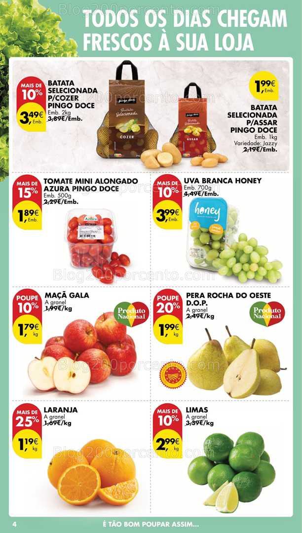 Antevisão Folheto PINGO DOCE Promoções de 3 a 5 janeiro