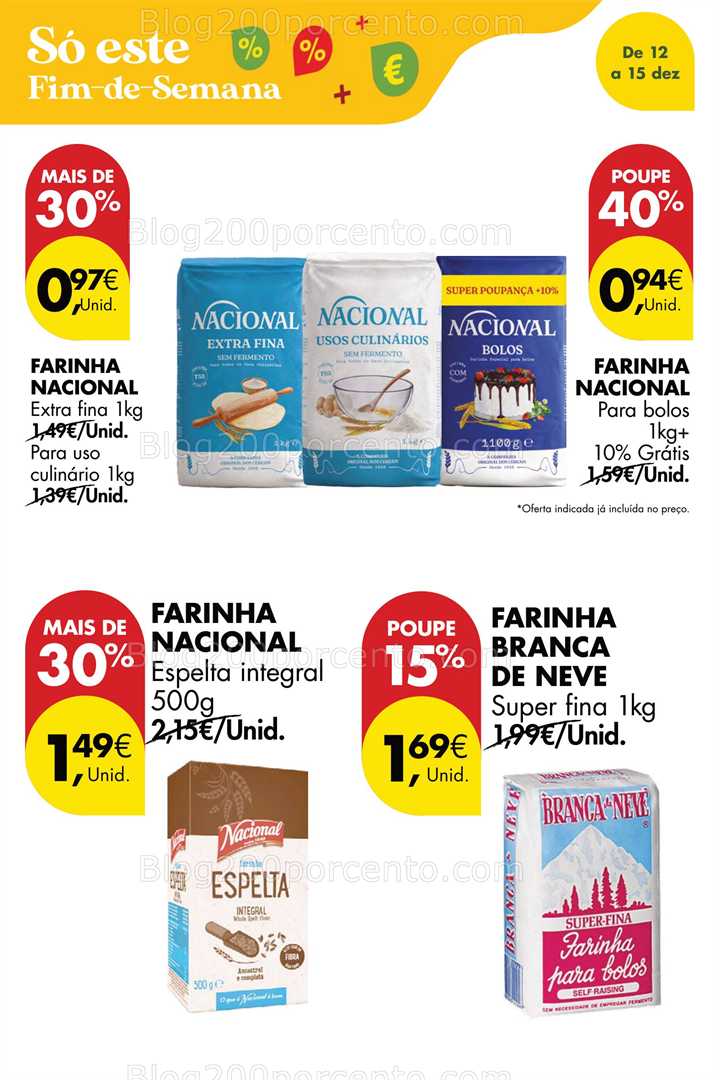 Antevisão Folheto PINGO DOCE Promoções Fim de Semana - 12 a 14 dezembro