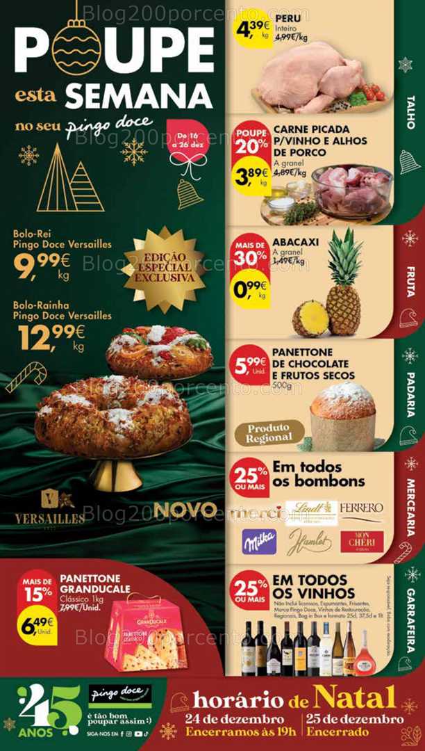 Antevisão Folheto PINGO DOCE Madeira Promoções de 16 a 26 dezembro