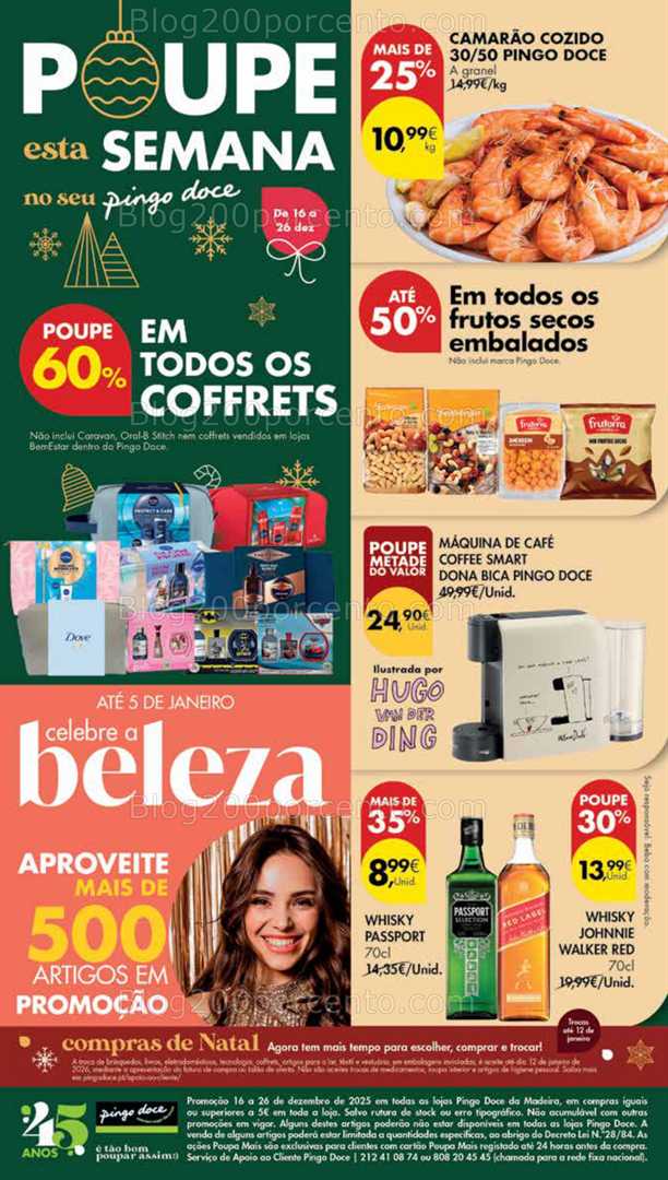 Antevisão Folheto PINGO DOCE Madeira Promoções de 16 a 26 dezembro