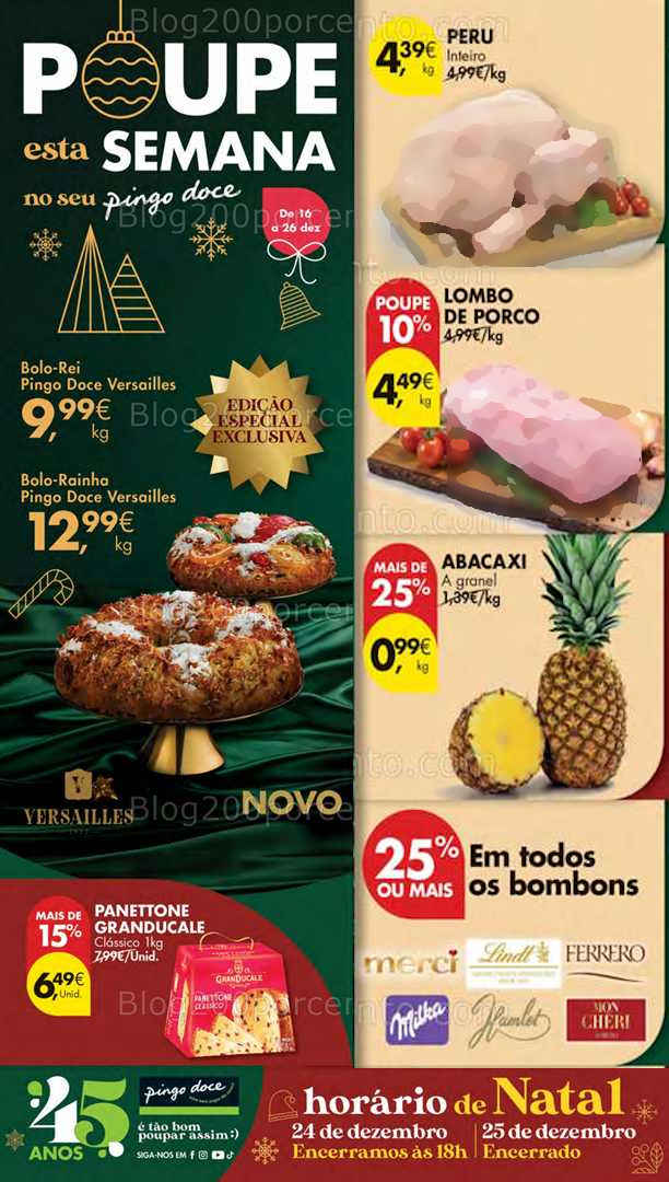 Antevisão Folheto PINGO DOCE Lojas Pequenas Promoções de 16 a 26 dezembro