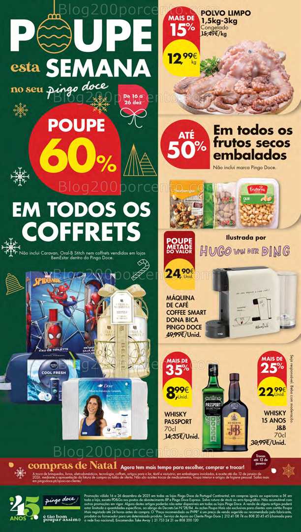Antevisão Folheto PINGO DOCE Lojas Pequenas Promoções de 16 a 26 dezembro