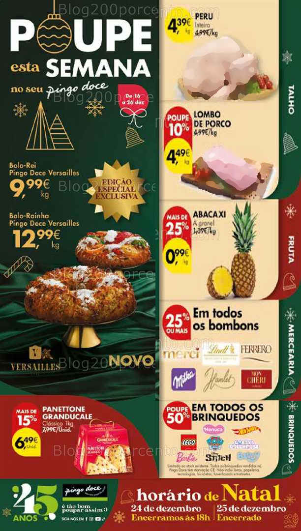 Antevisão Folheto PINGO DOCE Promoções de 16 a 26 dezembro - Edição Digital