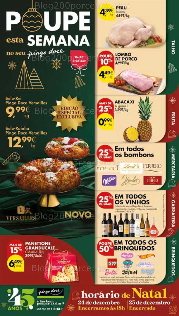 Antevisão Folheto PINGO DOCE Promoções de 16 a 26 dezembro - Edição Digital
