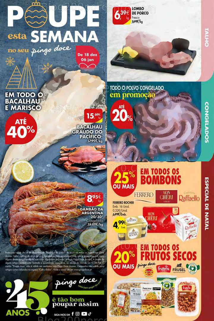 Antevisão Folheto PINGO DOCE Açores Promoções de 18 dezembro a 6 janeiro