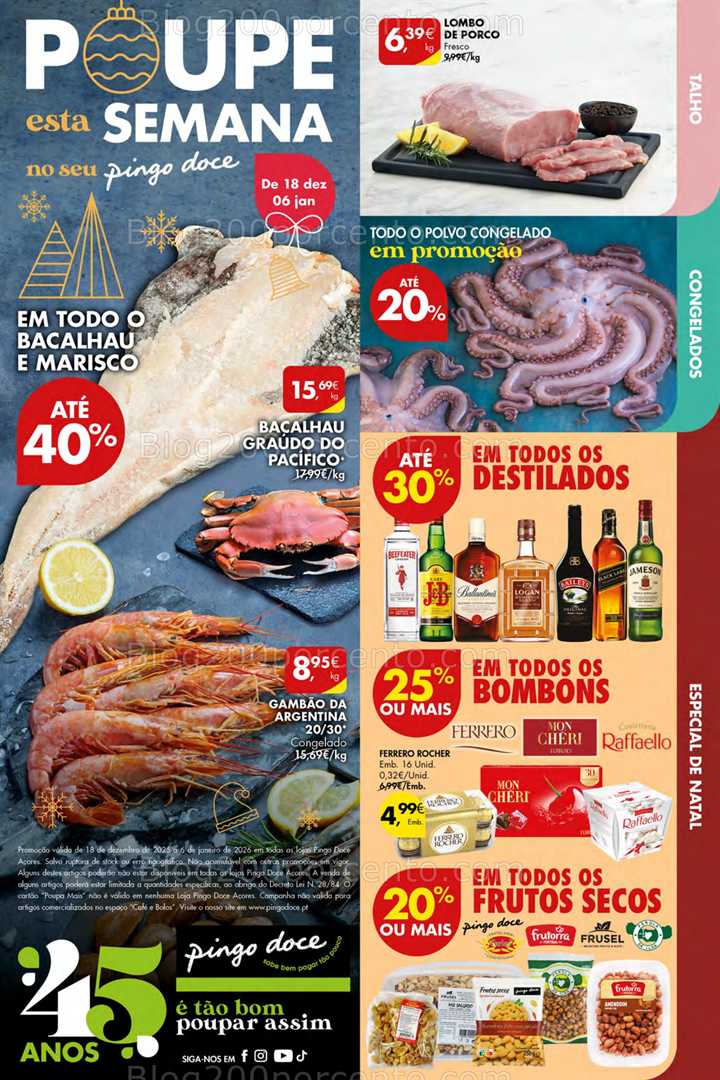 Antevisão Folheto PINGO DOCE Açores Promoções de 18 dezembro a 6 janeiro