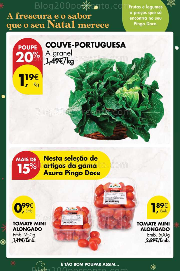 Antevisão Folheto PINGO DOCE Promoções Fim de Semana - 19 a 26 dezembro