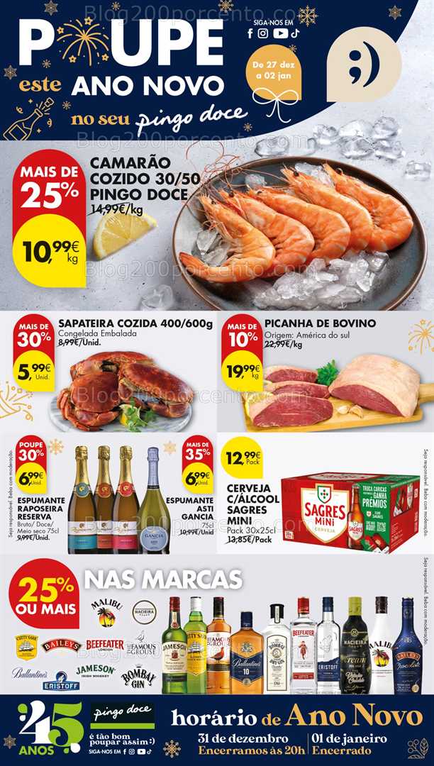 Antevisão Folheto PINGO DOCE Promoções de 27 dezembro a 2 janeiro - Edição Digital