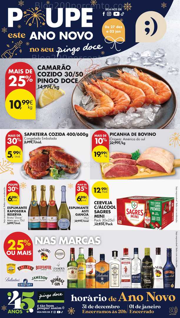 Antevisão Folheto PINGO DOCE Lojas Pequenas Promoções 27 dezembro a 2 janeiro