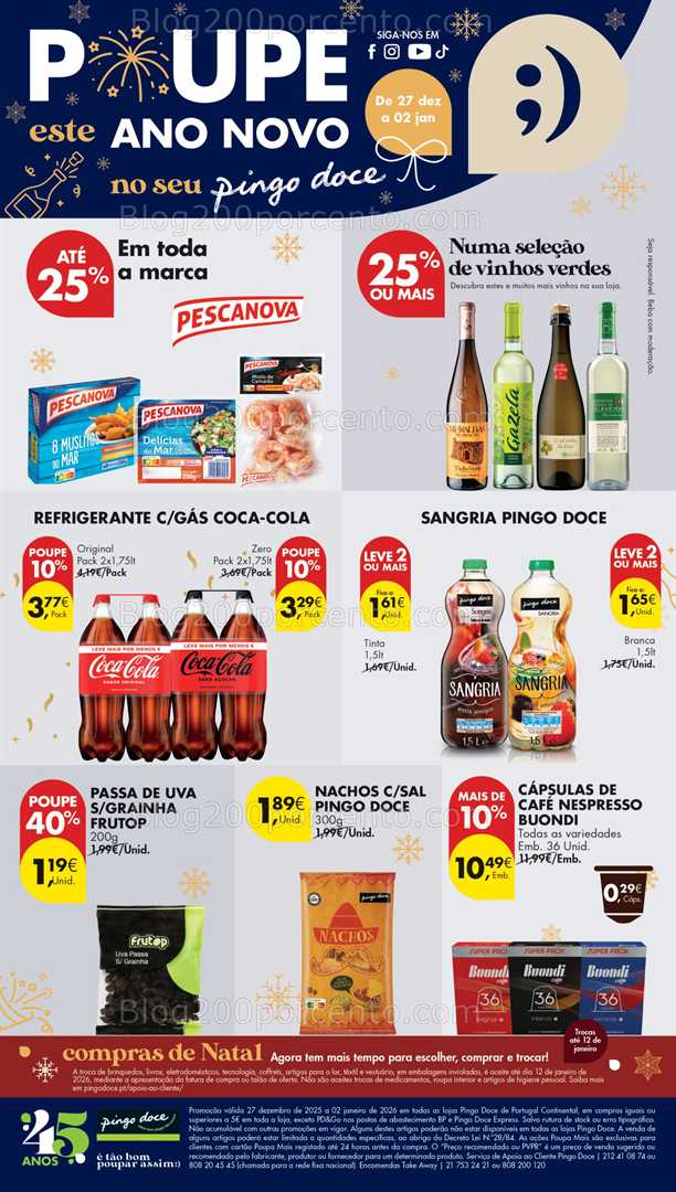 Antevisão Folheto PINGO DOCE Lojas Pequenas Promoções 27 dezembro a 2 janeiro