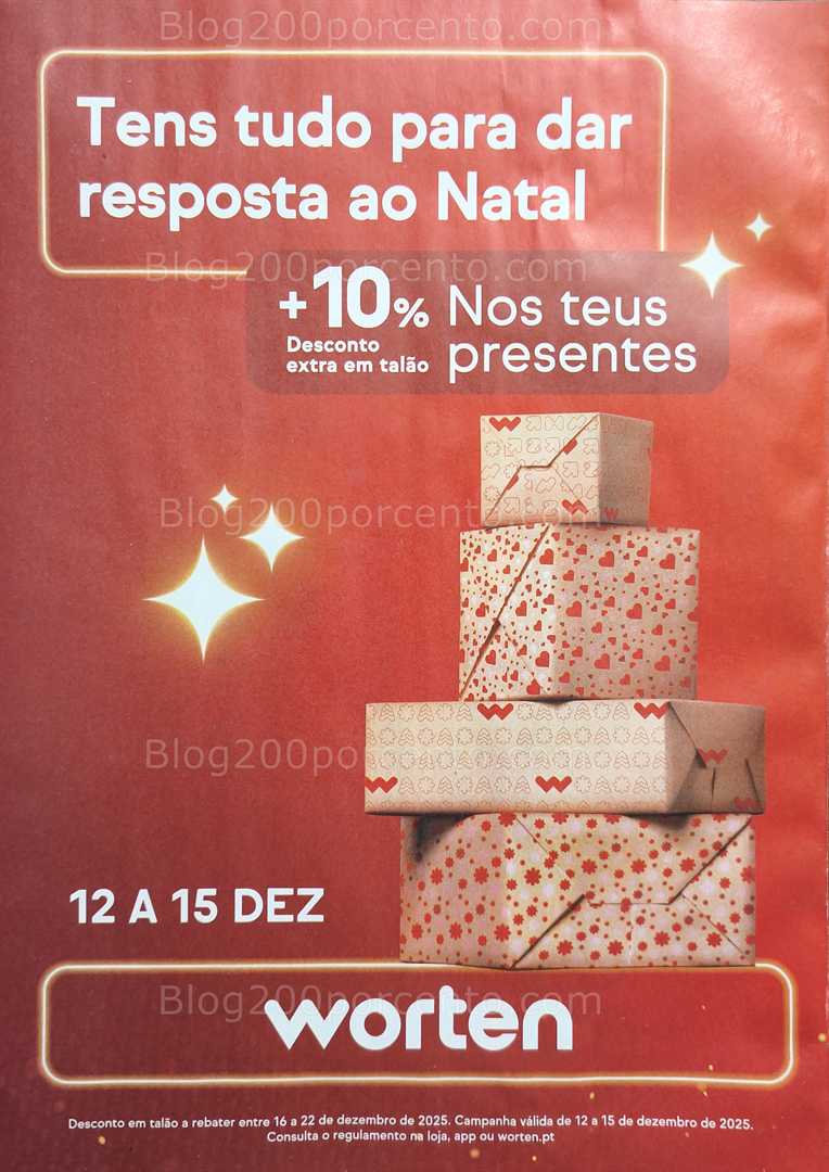 Antevisão Folheto WORTEN Fim de Semana Promoções de 12 a 15 dezembro