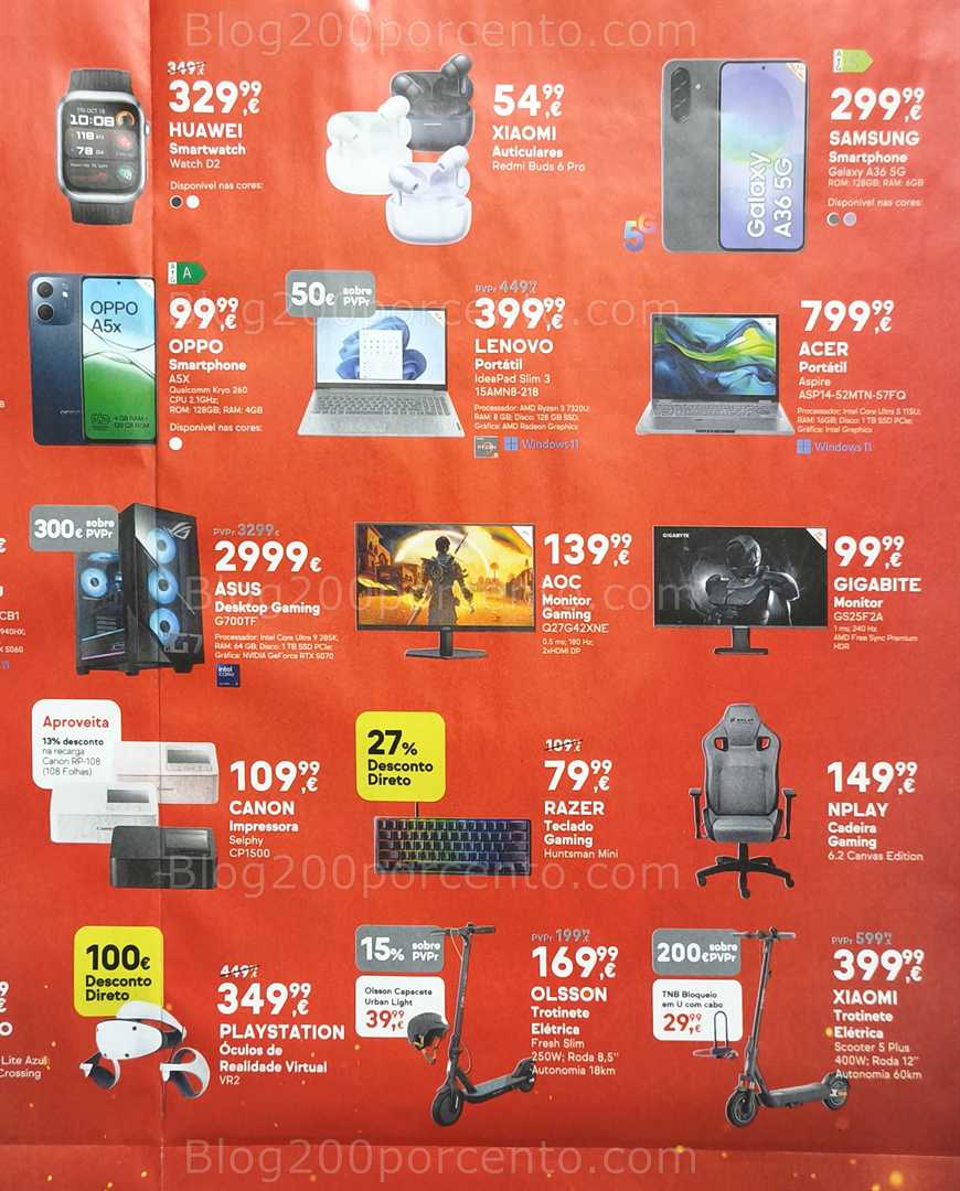 Antevisão Folheto WORTEN Fim de Semana Promoções de 12 a 15 dezembro