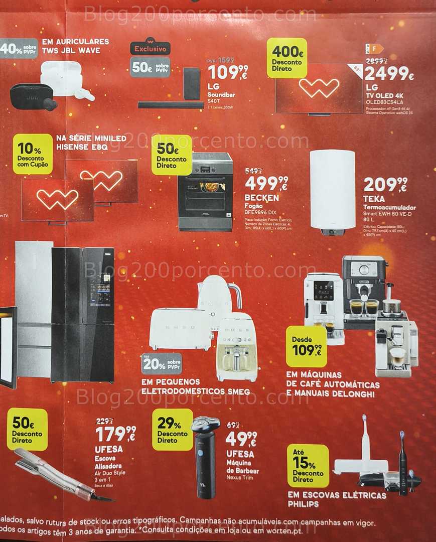 Antevisão Folheto WORTEN Fim de Semana Promoções de 12 a 15 dezembro