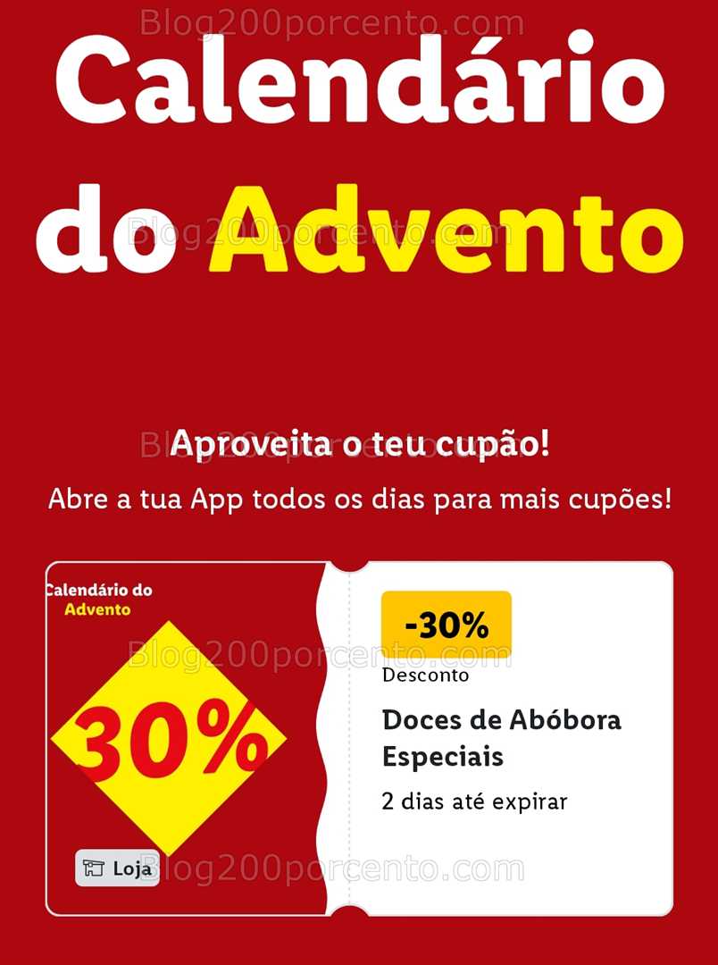 ALERTA - Calendário do Advento LIDL Conheça os descontos - 1 dezembro!