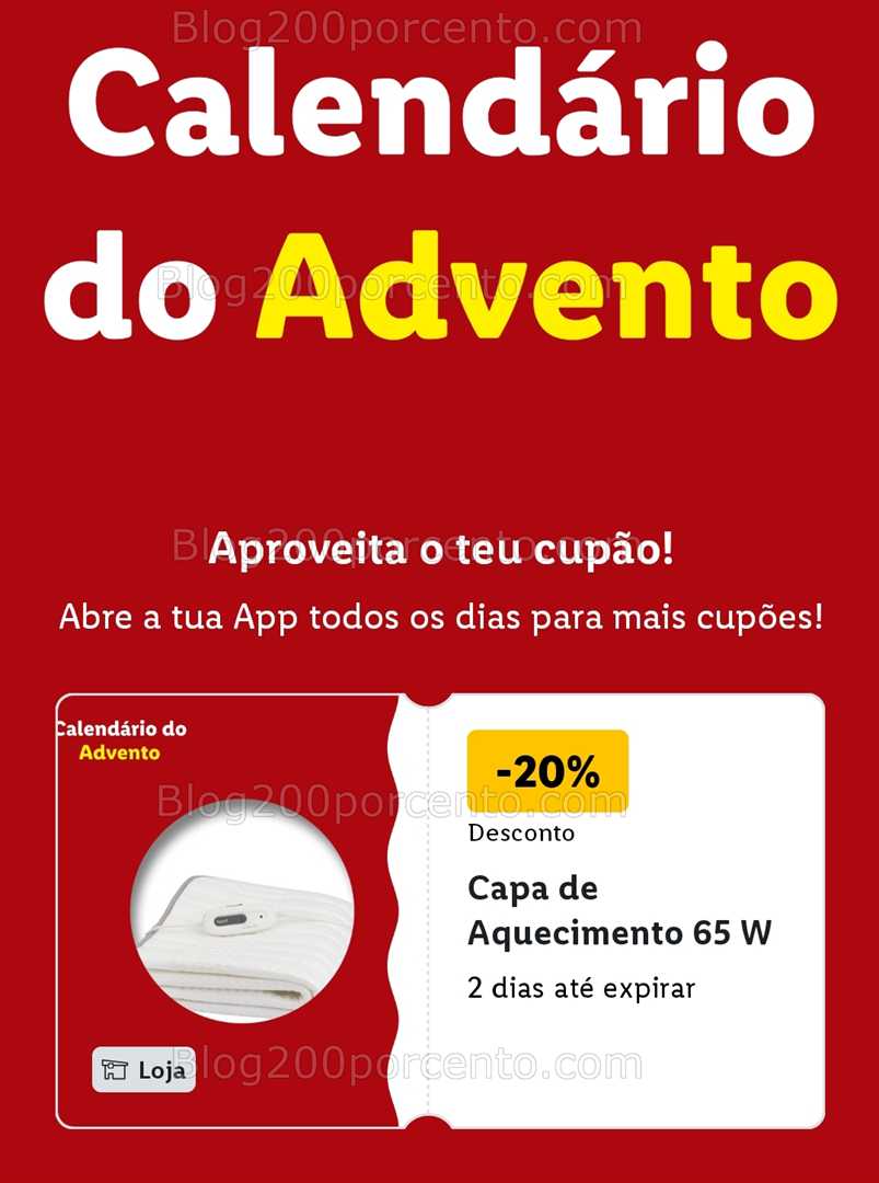 ALERTA - Calendário do Advento LIDL Conheça os descontos - 1 dezembro!