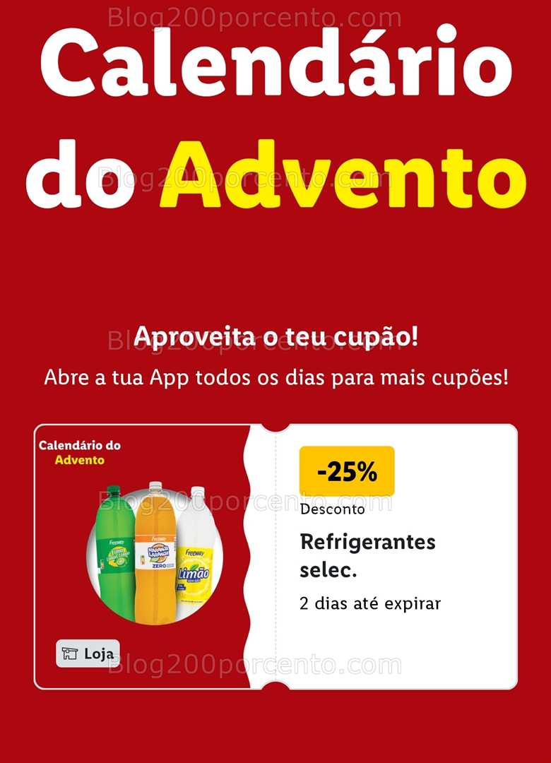 ALERTA - Calendário do Advento LIDL Conheça os descontos - 1 dezembro!