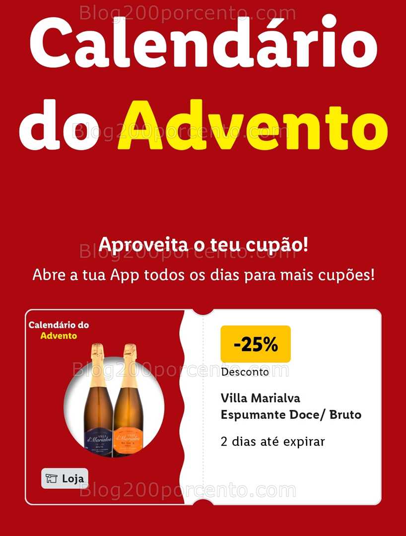ALERTA - Calendário do Advento LIDL Conheça os descontos - 1 dezembro!