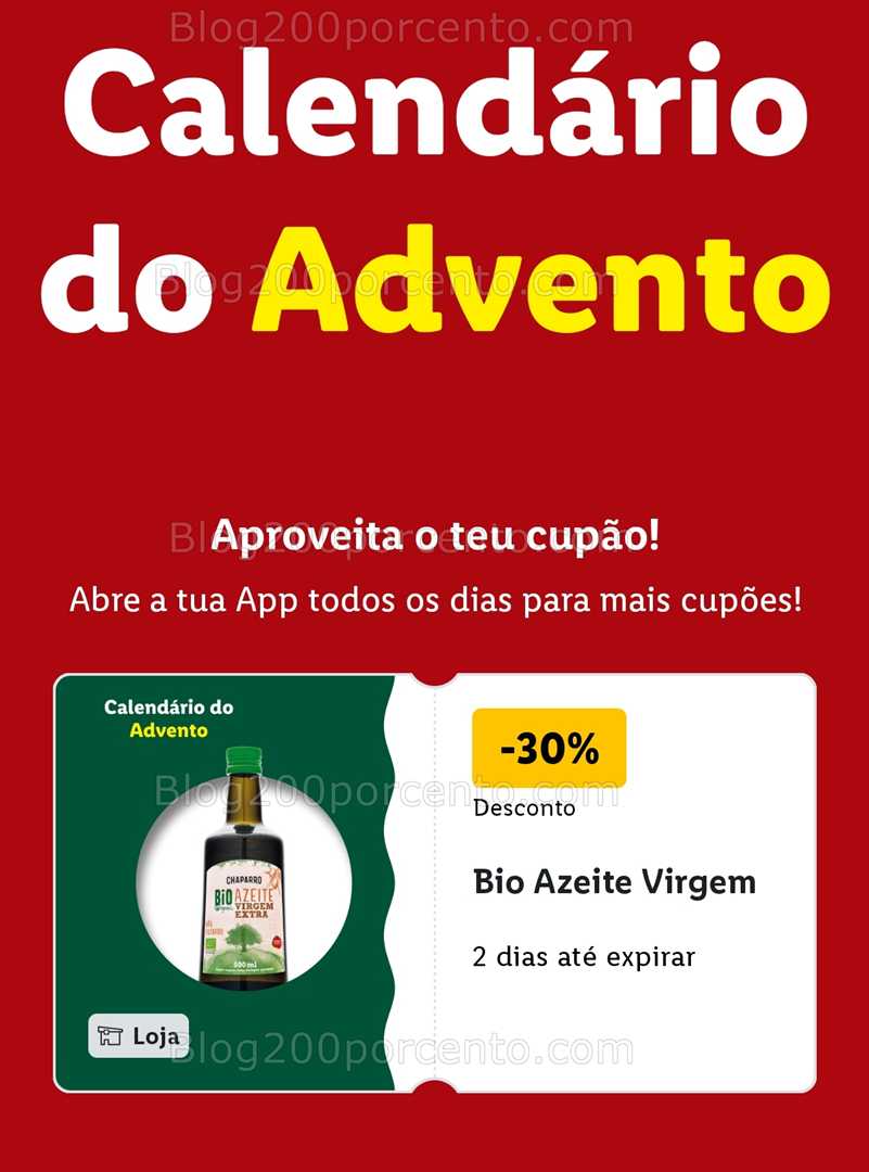 ALERTA - Calendário do Advento LIDL Conheça os descontos - 1 dezembro!