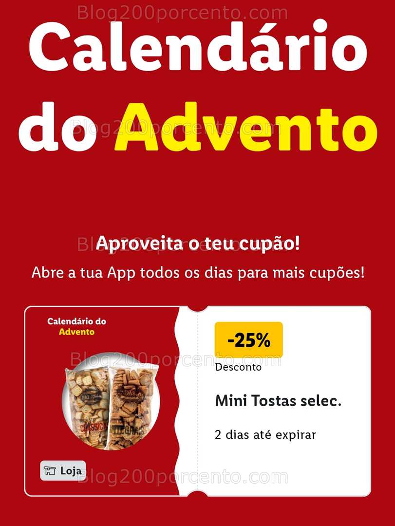 ALERTA - Calendário do Advento LIDL Conheça os descontos - 1 dezembro!