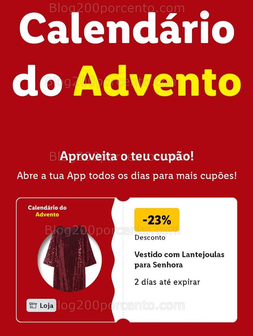 ALERTA - Calendário do Advento LIDL Conheça os descontos - 1 dezembro!