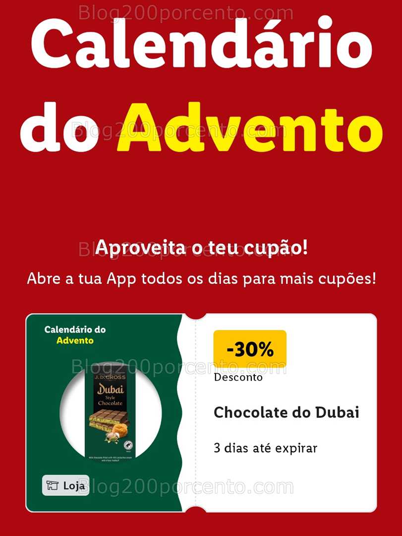 ALERTA - Calendário do Advento LIDL Conheça os descontos - 1 dezembro!