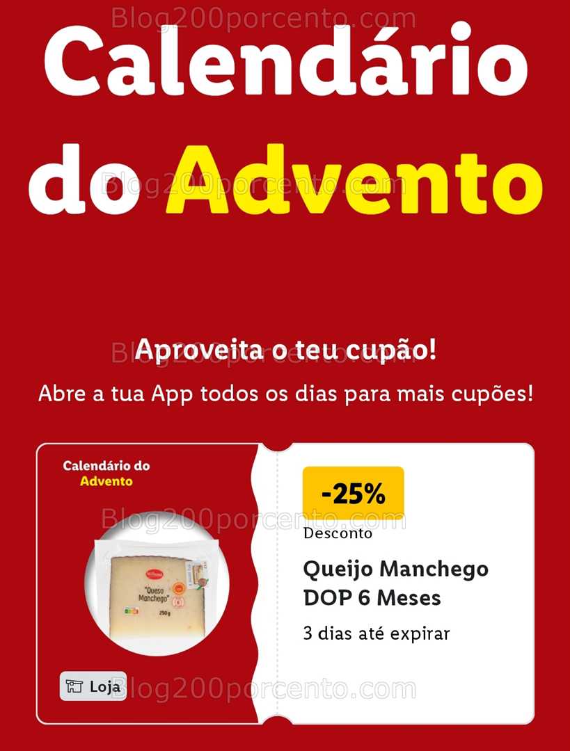 ALERTA - Calendário do Advento LIDL Conheça os descontos - 1 dezembro!