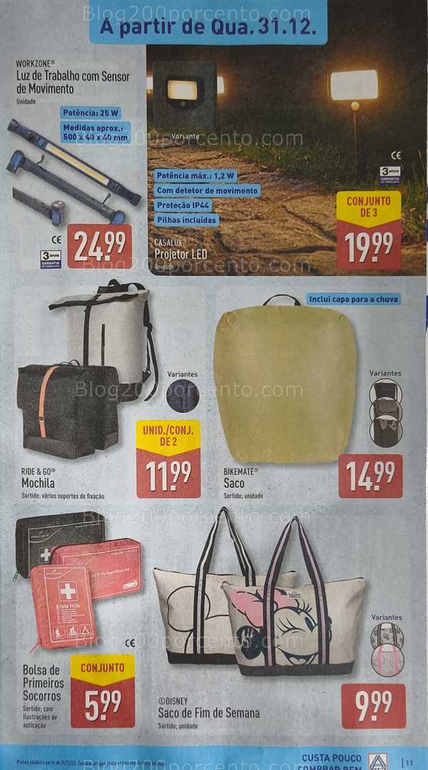 Antevisão Folheto ALDI Bazar Promoções de 31 dezembro a 4 janeiro