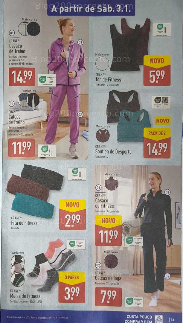 Antevisão Folheto ALDI Bazar Promoções de 3 a 4 janeiro