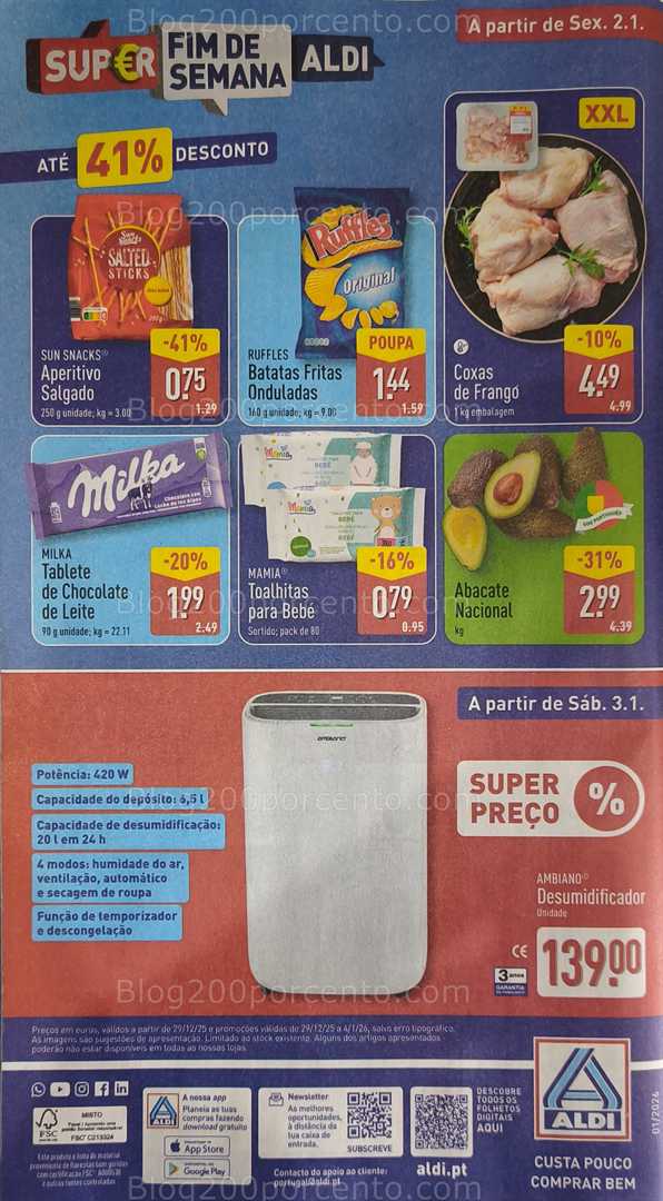 Antevisão Folheto ALDI Bazar Promoções de 3 a 4 janeiro