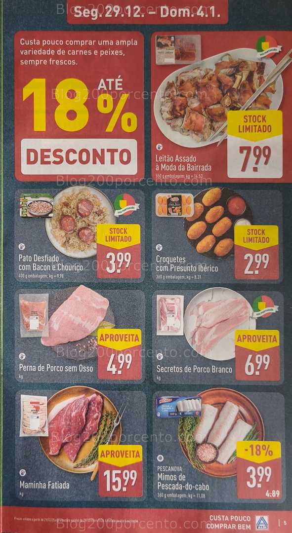 Antevisão Folheto ALDI Promoções de 29 dezembro a 4 janeiro