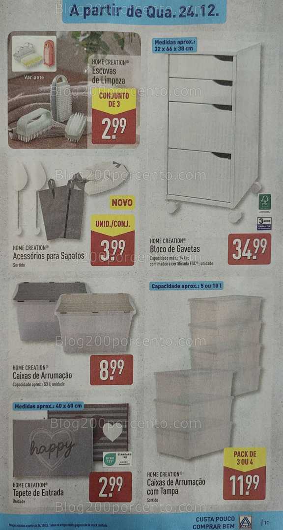 Antevisão Folheto ALDI Bazar Promoções de 24 a 28 dezembro