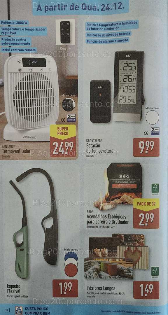 Antevisão Folheto ALDI Bazar Promoções de 24 a 28 dezembro