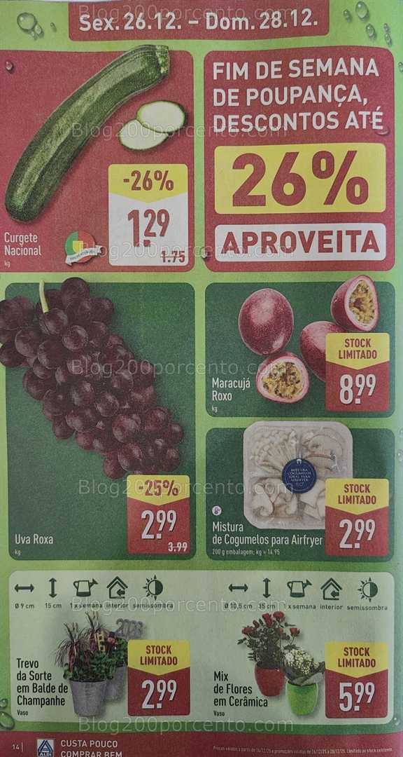 Antevisão Folheto ALDI Promoções de 22 a 28 dezembro