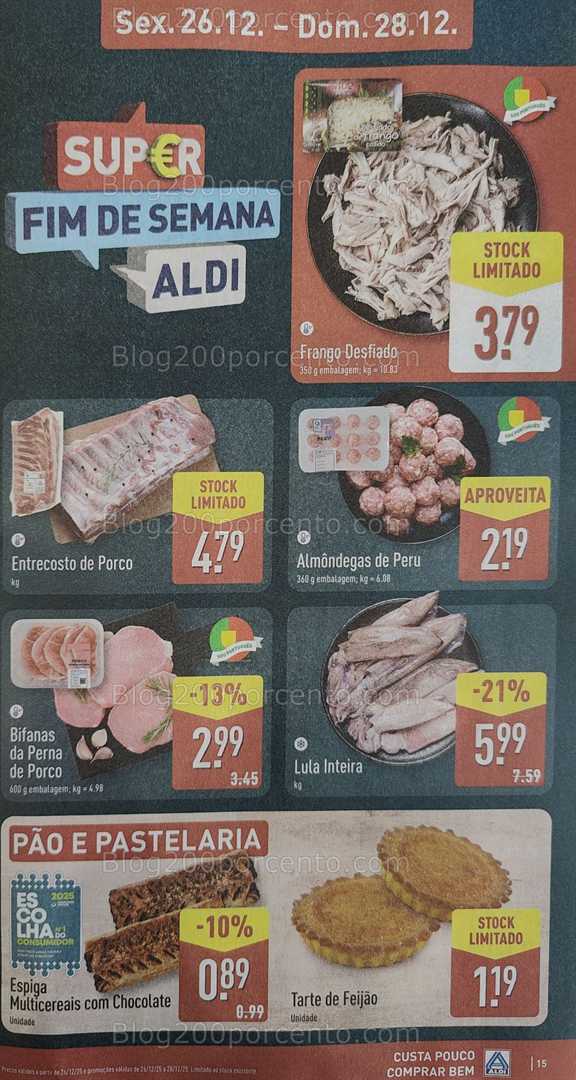 Antevisão Folheto ALDI Promoções de 22 a 28 dezembro