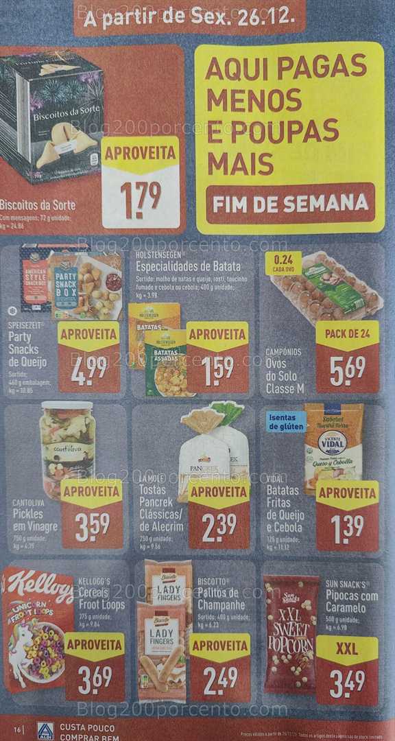 Antevisão Folheto ALDI Promoções de 22 a 28 dezembro