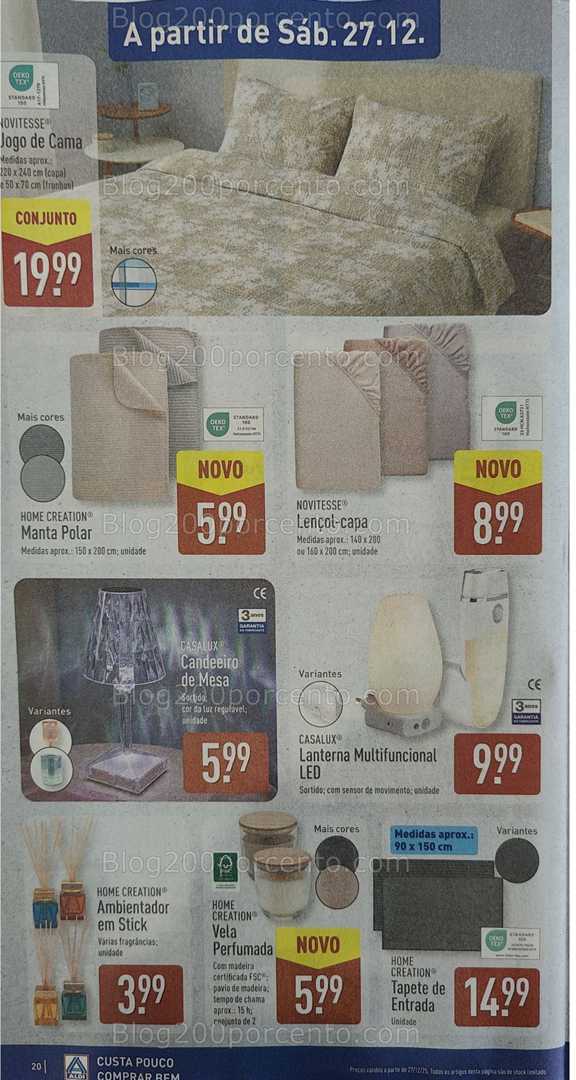Antevisão Folheto ALDI Bazar Promoções de 24 a 28 dezembro