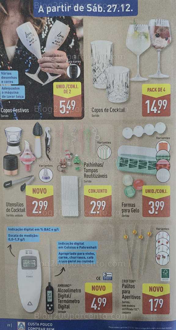 Antevisão Folheto ALDI Bazar Promoções de 24 a 28 dezembro