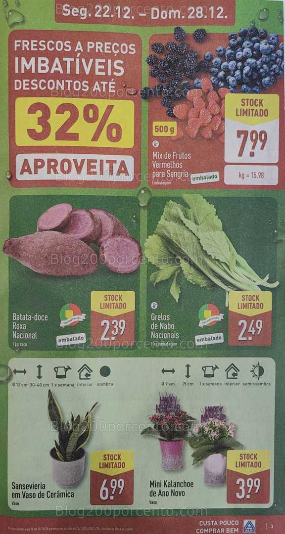 Antevisão Folheto ALDI Promoções de 22 a 28 dezembro